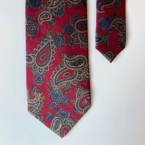 Vintage Silk Paisley, Peacock Label Tie